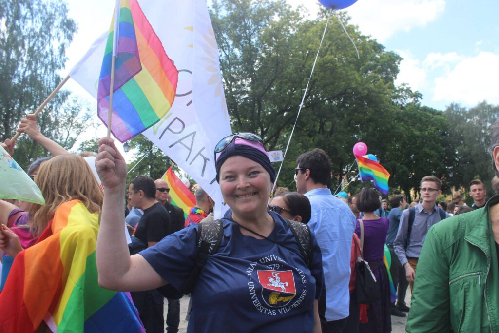 Neringa Dangyvė Baltic Pride 2019 m. metu, Danguolės Dilytės nuotr.