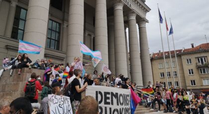 „Vilnius pride 2020“ eitynių akimirka, organizatorių nuotr.