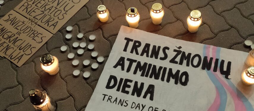 Translyčių žmonių atminimo dienos minėjimo Vilniuje, organizatorių nuotr.