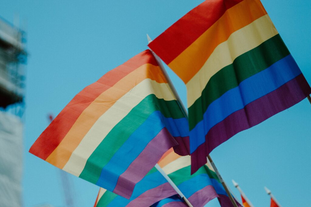 LGBT+ bendruomenės vėliava, Daniel James, Unsplash.com nuotr.