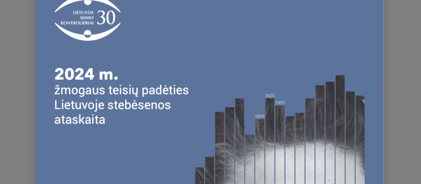 2024 metų žmogaus teisių padėties Lietuvoje stebėsenos ataskaitos viršelio nuotrauka, LR Seimo kontrolierių įstaigos nuotr.